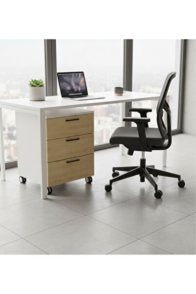 YASEM HOME MASA ALTI KESON ÇEKMECELİ TEKERLEKLİ OFİS EV DEKORATİF MODERN