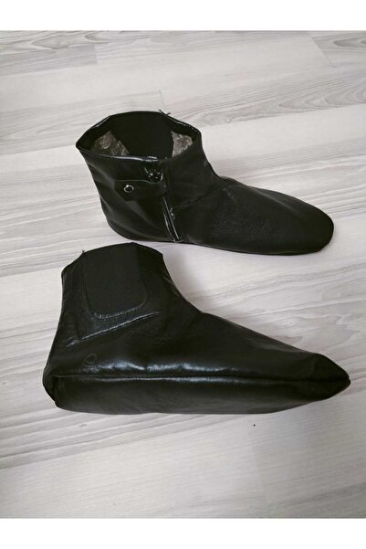 ARMÜZ Soft Socks with Elastic Hem and Zipper, Lined with Fur Inside.