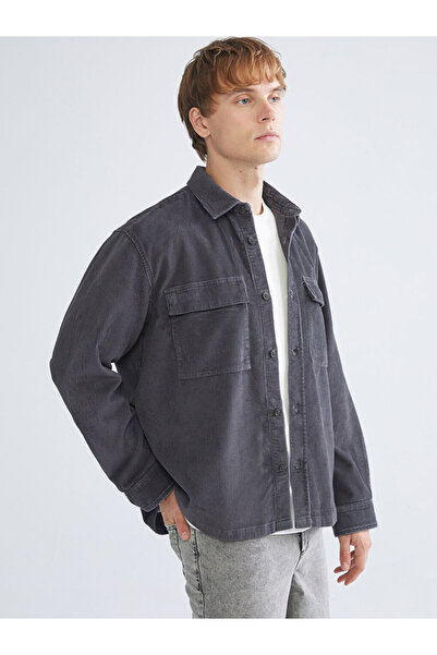 LC Waikiki Comfortable Fit Long Sleeve Velvet Men's Shirt Jacket from Uzg Sto...