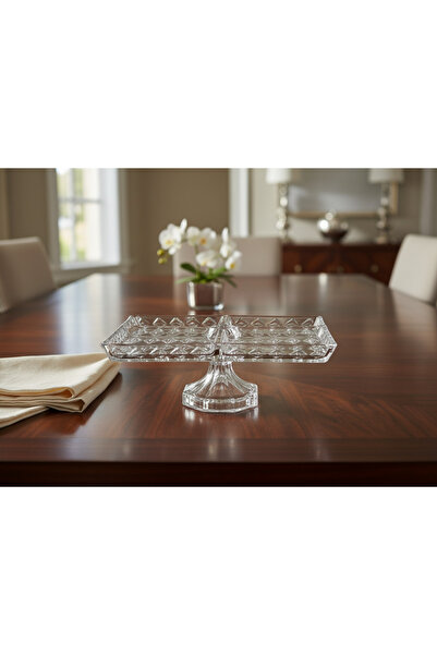 Elegent Multi Purpose Medium Textured Glass Bowl – Elegant Crystal Clear Serv...