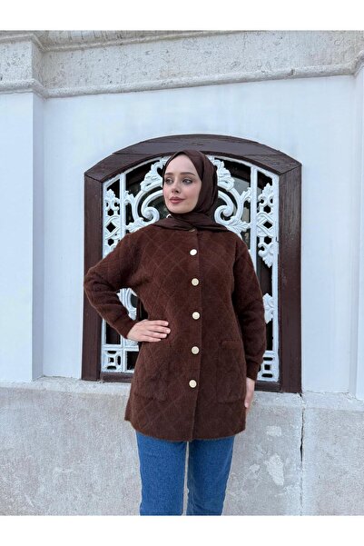 LUNES Women's Bearded Soft Knit Cardigan