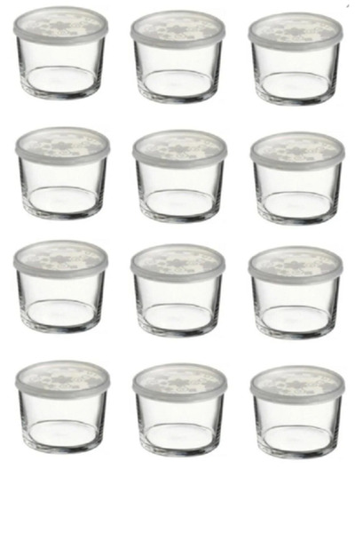 entarzlife وعاء تخزين زجاجي بغطاء، برطمان صغير لوجبة الإفطار، سعة 220 سم مكعب...