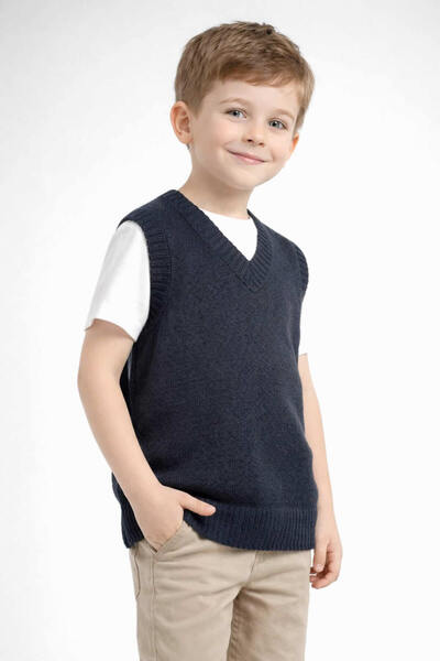 krm kerem bebe Pulover pentru copii cu decolteu în V, potrivit pentru școală