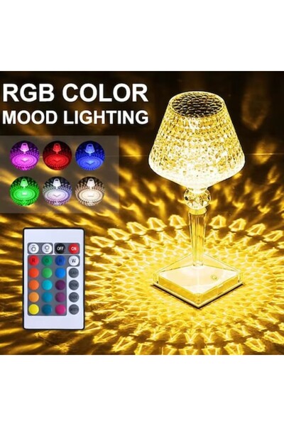 OEM Table Lamp, USB Rechargeable Battery, Touch Color Changing Mode, 16 Colors