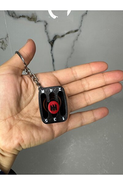 3D ZeTa Prints 3D Gear Shift Stress Keychain Movable