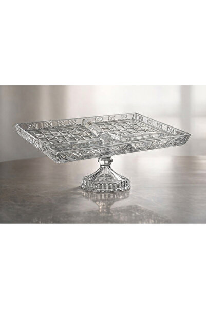 Elegent Multi Purpose Stylish Textured Glass Plate – Elegant Crystal Clear Se...