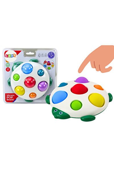 LEAN Jucărie senzorială educativă în formă de broască țestoasă cu sistem de î...