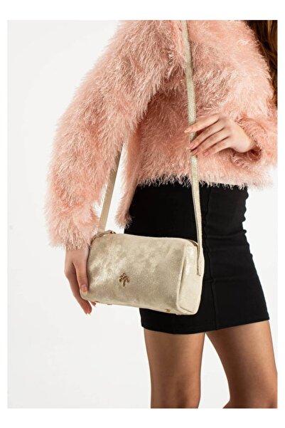 Jacquline Hakiki deri kadın omuz çantası