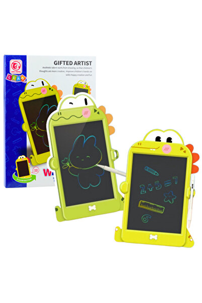 LEAN Tablă de desen LCD cu dinozaur VERDE