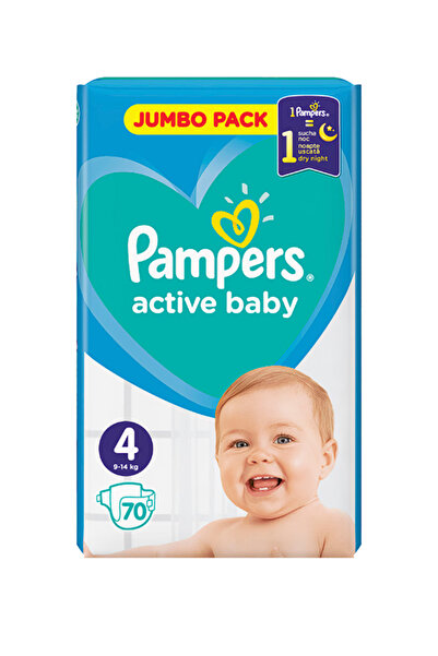 Pampers Scutece Active Baby numarul 4 Giant Pack Jumbo 70buc