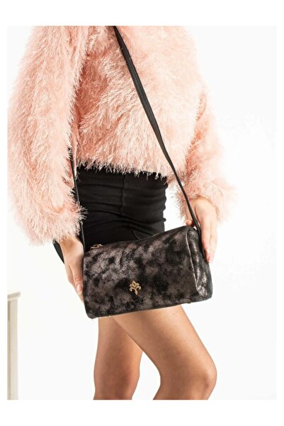 Jacquline Hakiki deri kadın omuz çantası