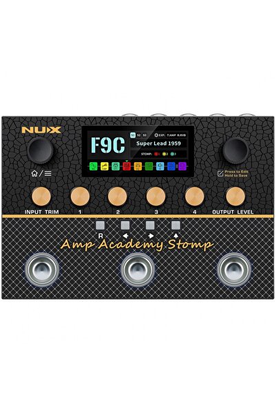 Nux NMA-3AAP Amp Academy Stomp Modeler | Amfisiz Çalım İçin Pedalboard Çözümü