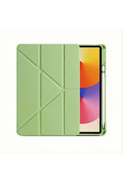 UK iPad Air 11 M3 2025 Kılıf A3266 A3267 Uyumlu Origami Kalem Bölmeli Sararma...