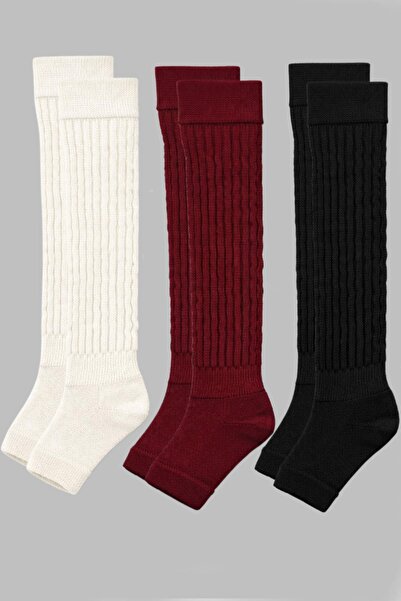 COTENCONCEPT 3 ζευγάρια ελαστικές κολάν χωρίς δάχτυλα, βασικές κολάν με βαμβα...