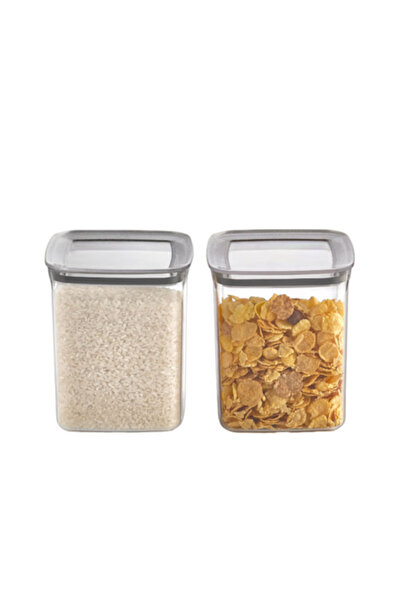 VİP AHMET Set of 2 Food Containers VA™ VP.252, 2 X 1500 ml, Transparent