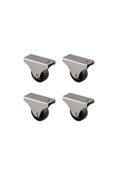 Epilons عجلة ثابتة - 32 ملم - أسود HKS228 - 4 قطع ZENVIA-TG4356