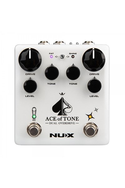 Nux NDO-5 Ace Of Tone (Üst Segment - Dual Overdrive) | Çift Kanallı (Morning Star & Tubeman), Buffe