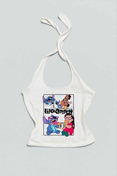 MAYDAY CULTURE Bluză crop top cu gât halter pentru femei, din Lycra