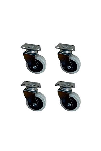 Skygo عجلة كروية بسطح مسطح - 20×50 - رمادي HKS176 - 4 قطع