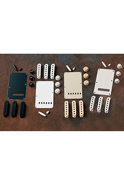 FENDER 0991363000 Stratocaster Manyetik Kapağı Seti (Siyah) | 3 Adet Siyah Ma...
