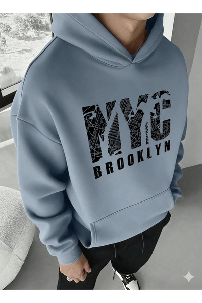 Revasser Unisex Women/Men Nycbrooklyn Colorful Custom Printed Cotton Oversize...