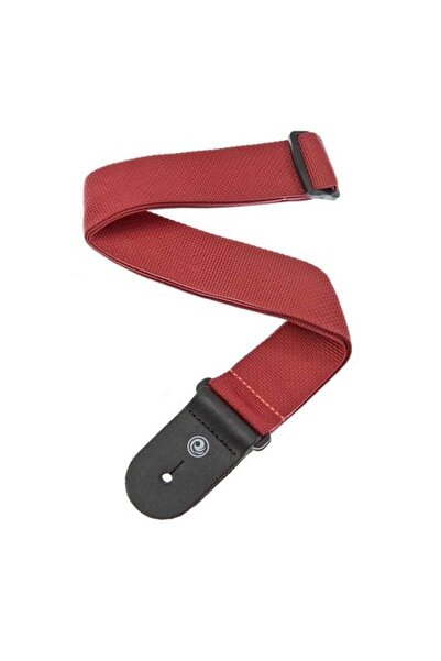 Planet Waves PWS101 حزام جيتار من البولي بروبيلين - أحمر (إكسسوار) | لون أحمر...