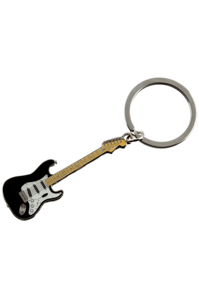 FENDER 9100327400 Stratocaster Keychain (Black) |   Black Strat Head Design f...