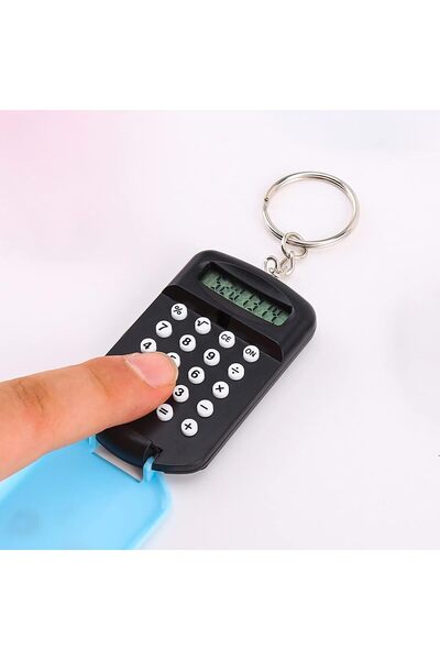 İtalyano 2'li Mini Hesap Makinesi Anahtarlık Seti - Ayıcık ve Kedi Figürlü