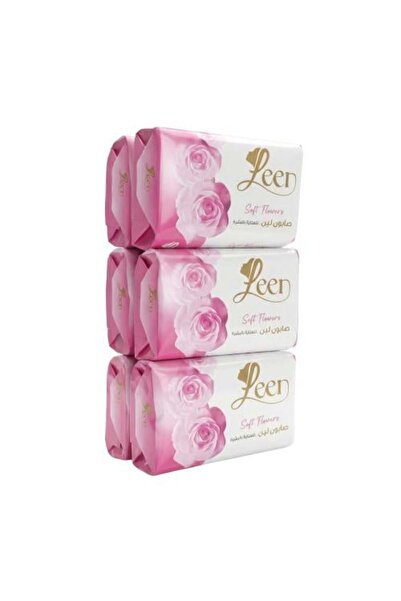 leen Soft Flower Soap for Skin Care by – 6 Pieces × 75 Grams