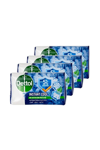 Dettol صابون للجسم برائحة منعشة | 4 قطع | 110 غرام