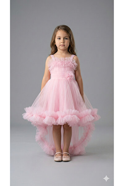 modallita فستان سهرة للفتيات بذيل أميرة