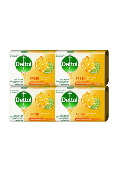 Dettol صابون منعش للجسم | 4 قطع | 110 غرام