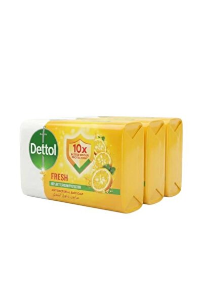 Dettol صابون منعش برائحة الليمون وزهر البرتقال – 3 قطع × 70 غرام