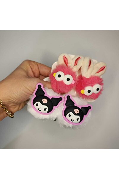 Masal Gurumi Pompon Buckle with Sultry Character + Pompon Cute Girl's Buckle ...