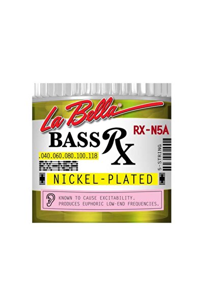 La Bella Strings La Bella Lb-Rx-N5A Rx Series Bass Guitar String - 5 String (...