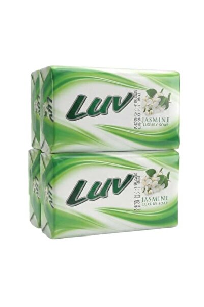 LUV Luxury Jasmine Scented Soap by – 4 Pieces × 125 grams
