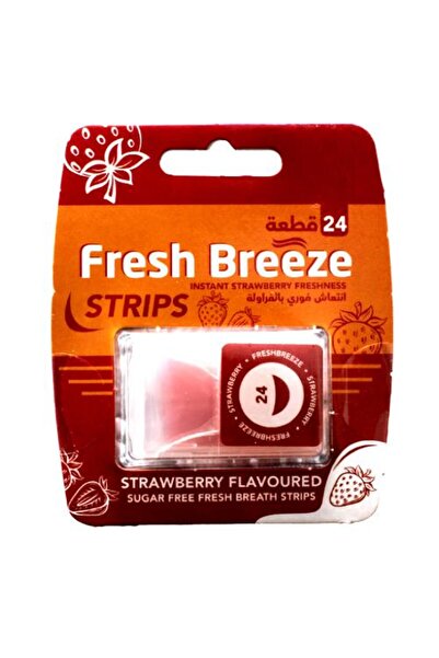 Saco Fresh Breeze Strawberry Flavor Mouth Strips 24 Pieces