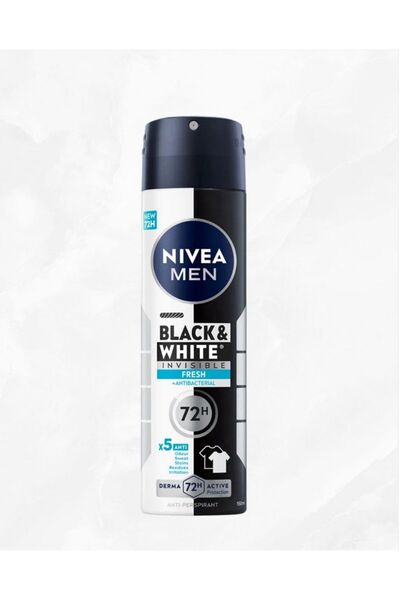 NIVEA ANTIPERSPIRANT DEODORANT 150ML BLACK&WHITE