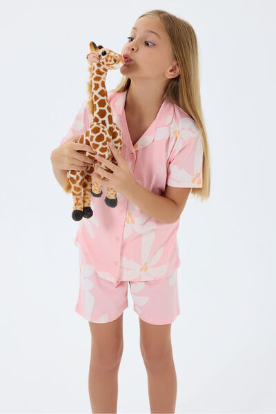 Rolypoly Розово комплектче с блуза и шорти за момичета