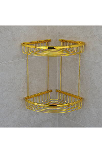 banyosepeti Suport pentru bureți GoldLine Gold Corner – 2 niveluri, organizat...