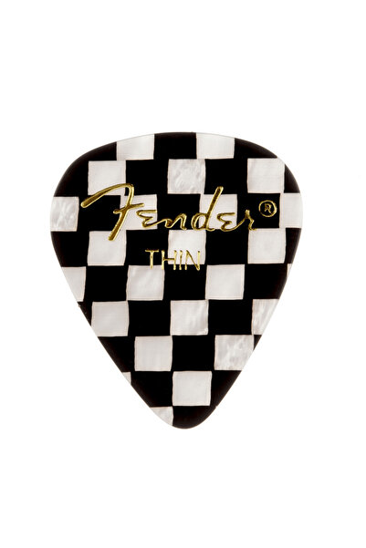 FENDER 1980351301 351 Shape Checker Thin Gitar Penası (12'li) | İnce Yapısı i...