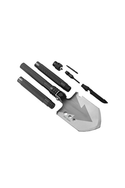 Green Lion Profesyonel Çok Amaçlı Kamp Küreği ve Katlanabilir Hayatta Kalma K...