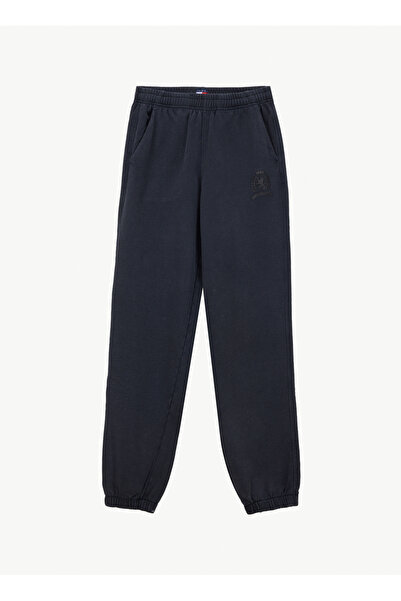 Tommy Jeans Siyah Kadın Yüksek Bel Standart Kalıp Nakışlı Eşofman Altı DW0DW2...