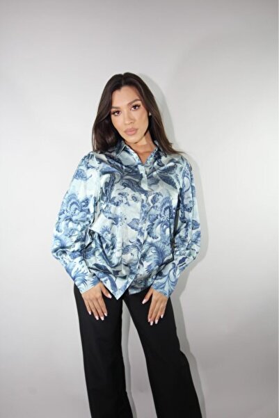 Guess ELEGANT SHIRT BLUE PRINT