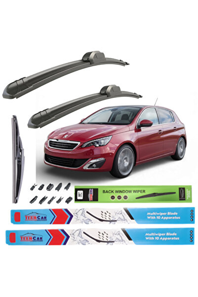 TEAMCAR Ștergătoare de parbriz Peugeot 308 II (2013-2017) Set complet