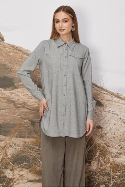Alvina Shirt Collar Tunic 46267
