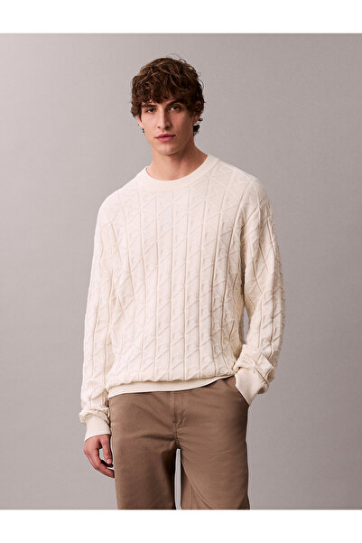 Calvin Klein Allover Emblem Logo Relaxed Jumper