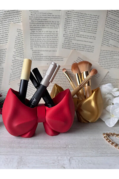 Genç 3D Organizator pentru pixuri și pensule de machiaj cu fundiță |   Organi...