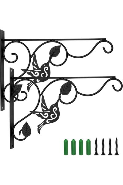 Arabest حوامل نباتات معلقة خارجية 12 بوصة، حامل نباتات مثبت على الحائط، بتصمي...