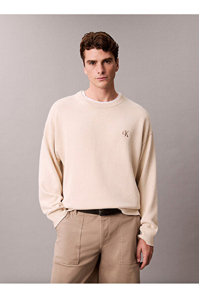 Calvin Klein Relaxed Monogram Cotton Jumper